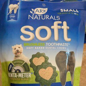 (3x bags) Ark Natural Soft Brushless Toothpaste, Dog Dental Chews Small Breeds